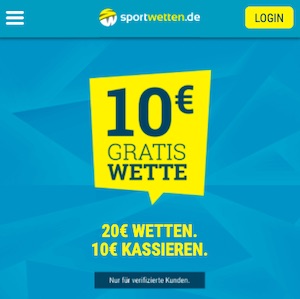 Sportwetten.de Bundesliga 10 Euro gratis
