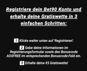 Bet90 Gratiswette Bedingungen