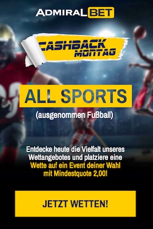 ADMIRALbet Cashback All Sports