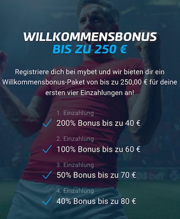 Mybet Willkommensbonus