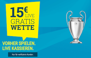 Paris vs Manchester City Sportwetten.de 15 Euro