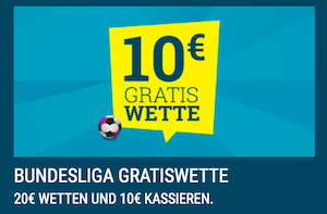 10 Euro for free Bundesliga Sportwetten.de