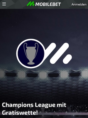 Mobilebet Champions League 10 Euro