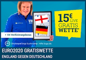 Gratiswette Deutschland England Sportwetten.de