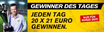 20 mal 21 Euro Interwetten EM