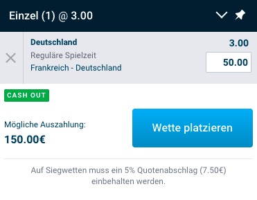 Mybet Deutschland Frankreich Quoten