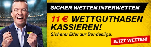 Interwetten Bundesliga Start 11 Euro
