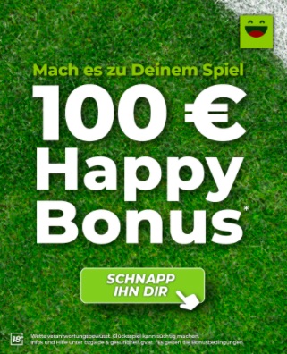 100% Happybet Einzahlungsbonus