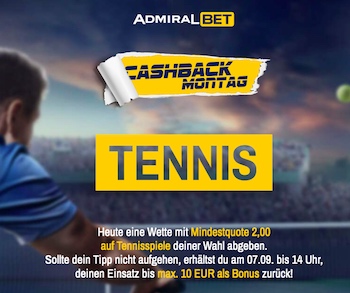 Cashback AdmiralBET Tennis