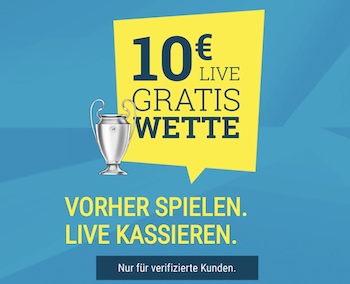 Sportwetten.de 10 Euro Benfica Bayern