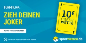 10 Euro Joker bei Sportwetten.de