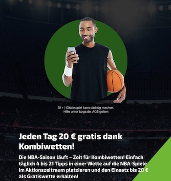NBA Gratiswette 20 Euro Mobilebet