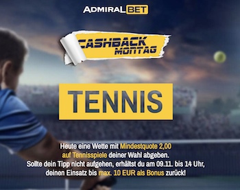 tennis edition cashback admiralbet