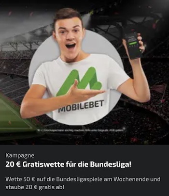 20 euro 17. Spieltag Mobilebet