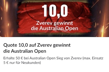 Zverev Australian Open Sieg Bildbet