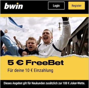 bwin 2022 5 euro gratis