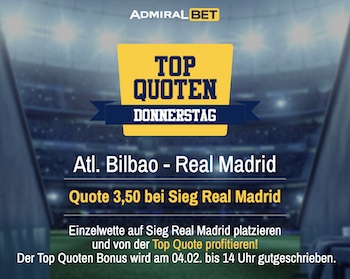 top quoten bilbao real admiralbet