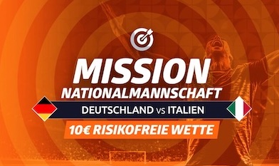 Mission zu Deutschland vs Italien bei Betano