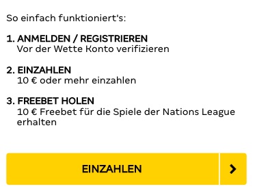 Die Bedingungen zur XTiP Nations League Freiwette