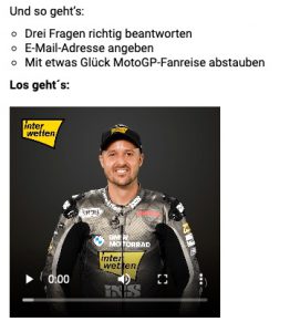 Anleitung zum Interwetten Gewinnspiel