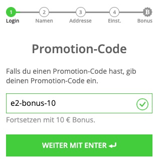 10€ Promotion Code bei NEObet