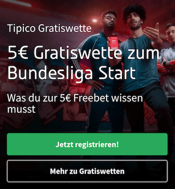 5 Euro bei Tipico zum Bundesligastart 22/23