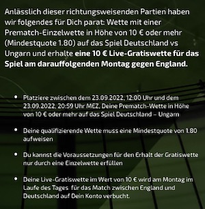 Nations League Promo bei Mobilebet