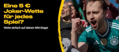 WM Joker Wette pro Spiel bei bwin