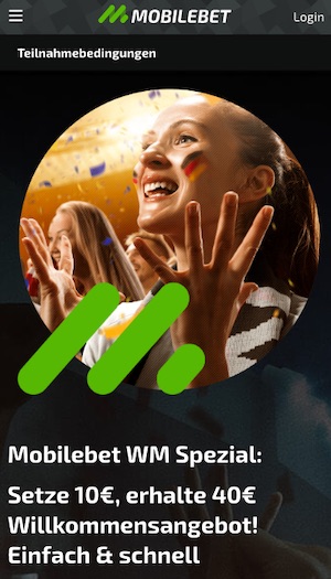 Mobilebet WM Spezial Bonus