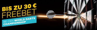 30€ Darts WM FreeBet