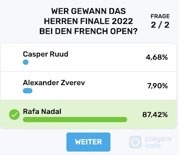 Interwetten Frage zu den French Open 2023